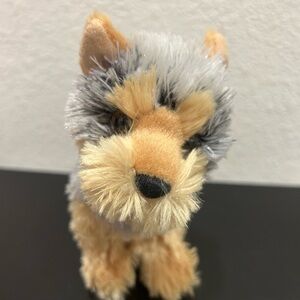 Douglas RARE Retired Yorke Small Mini 8” Plush Dog Grey Tan